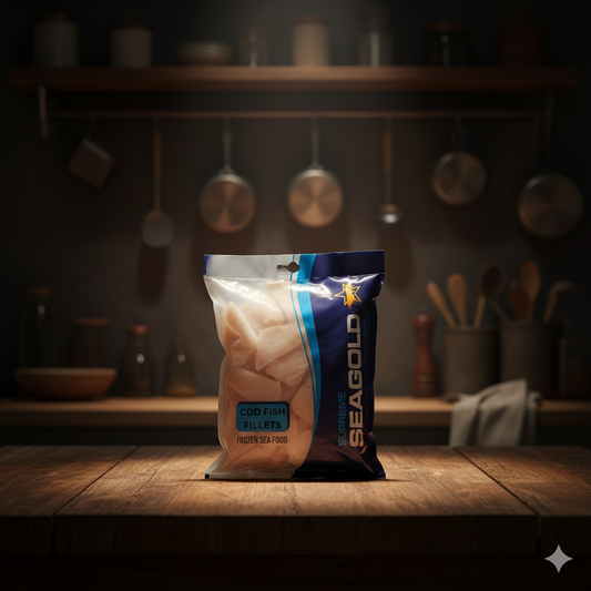 1 KG Boneless COD Fish Fillets (Frozen)