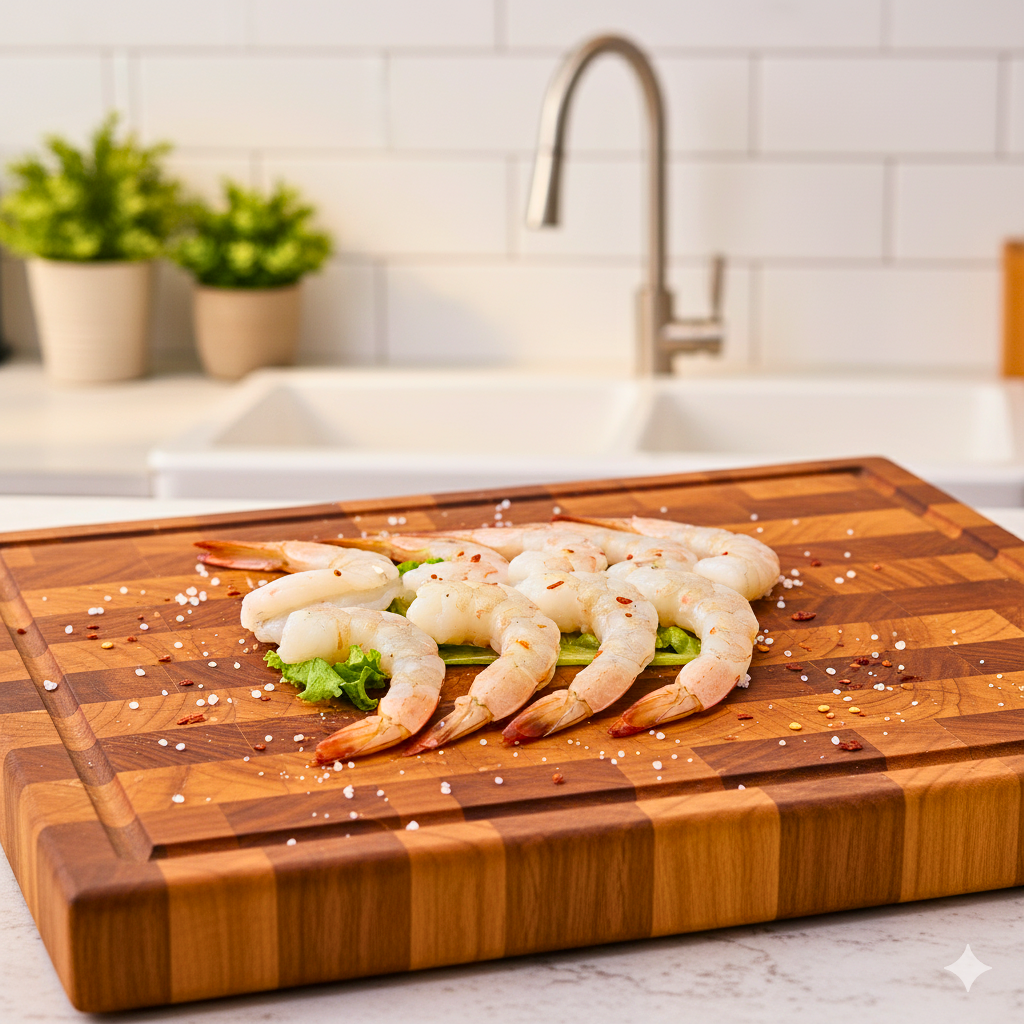 1 KG Jumbo Shrimps Peeled Tail On 21/25 (Frozen)