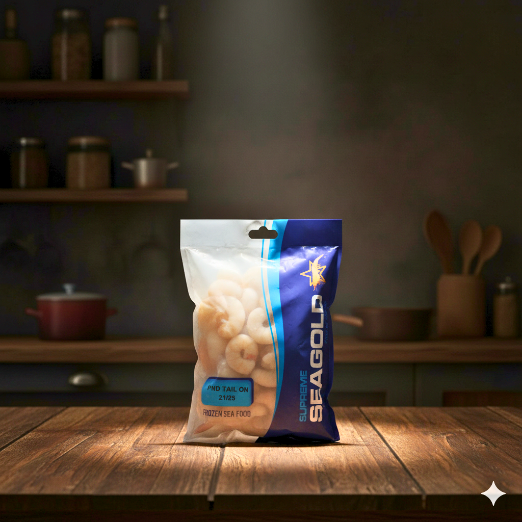 1 KG Jumbo Shrimps Peeled Tail On 21/25 (Frozen)