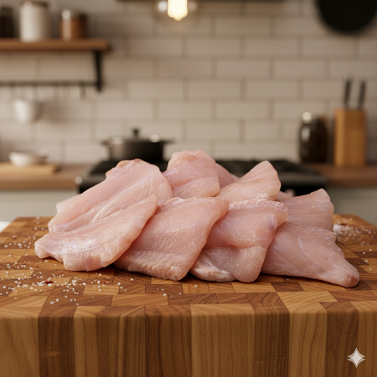 1 KG Boneless COD Fish Fillets (Frozen)
