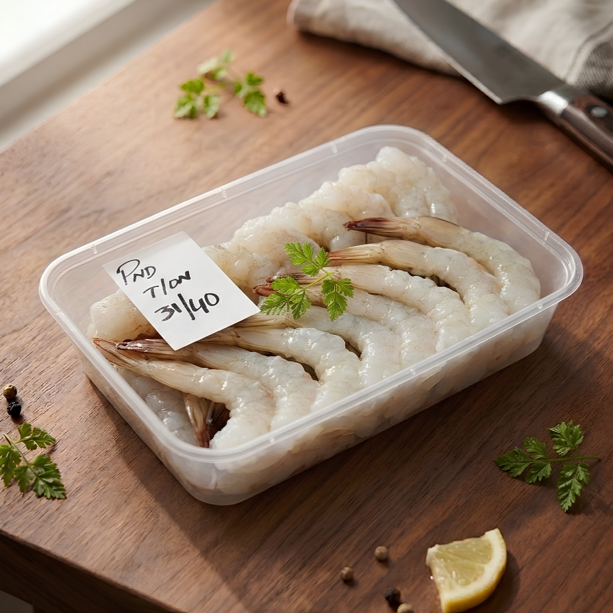 Fresh Prawns (31/40 Tail On)